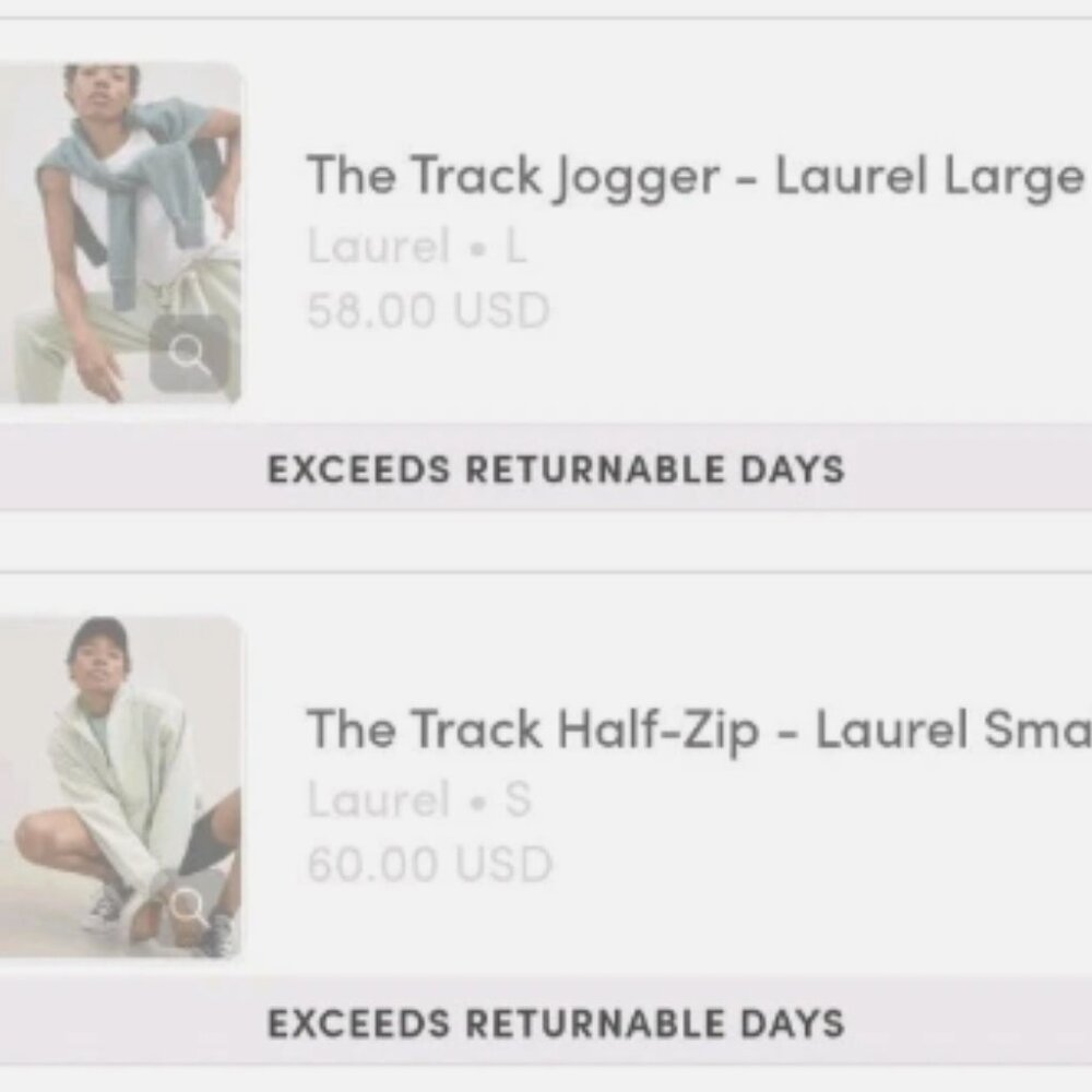 NEW WITH TAGS Everlane ReNew Track Jogger (Size L) and Half-Zip (Size S) Laurel